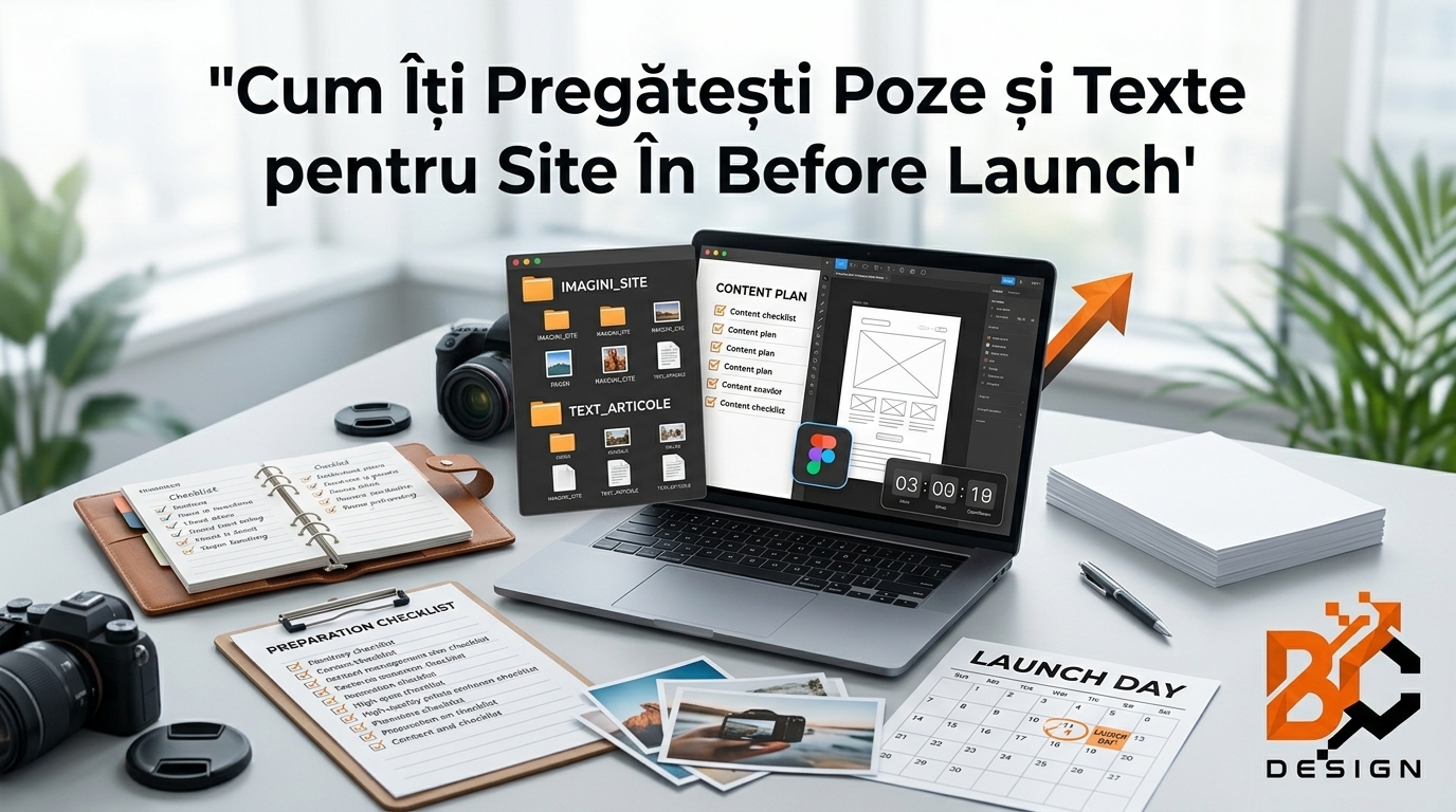 Cum Îți Pregătești Poze și Texte pentru Site Înainte de Lansare