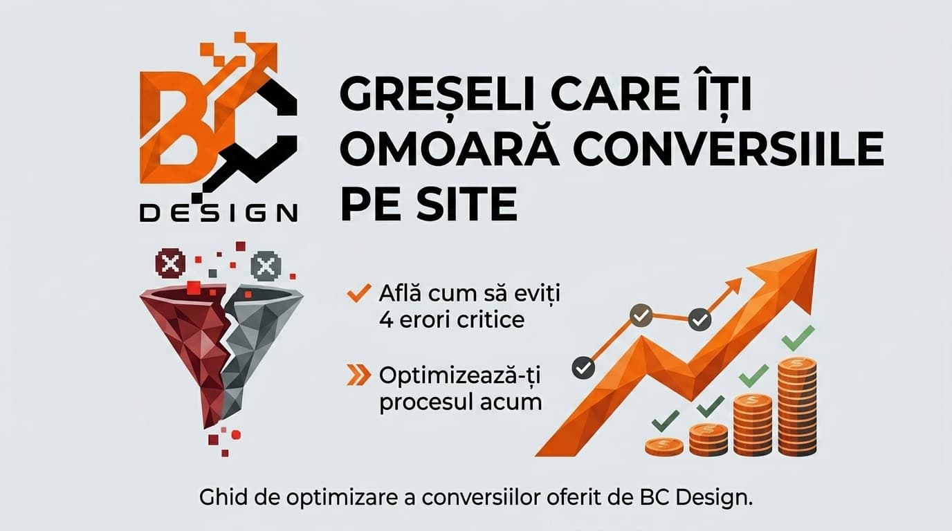 Greșeli Care Îți Omoară Conversiile pe Site (și Cum le Repari)