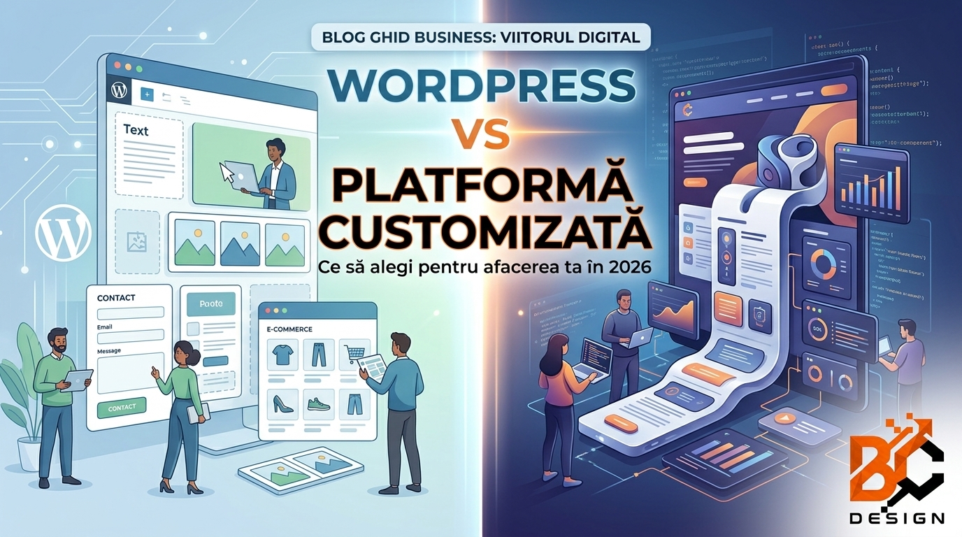 WordPress vs Platformă Custom: Ce Alegi pentru Afacerea Ta în 2026